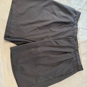 Reebok Men's Charcoal Flat Front Shorts